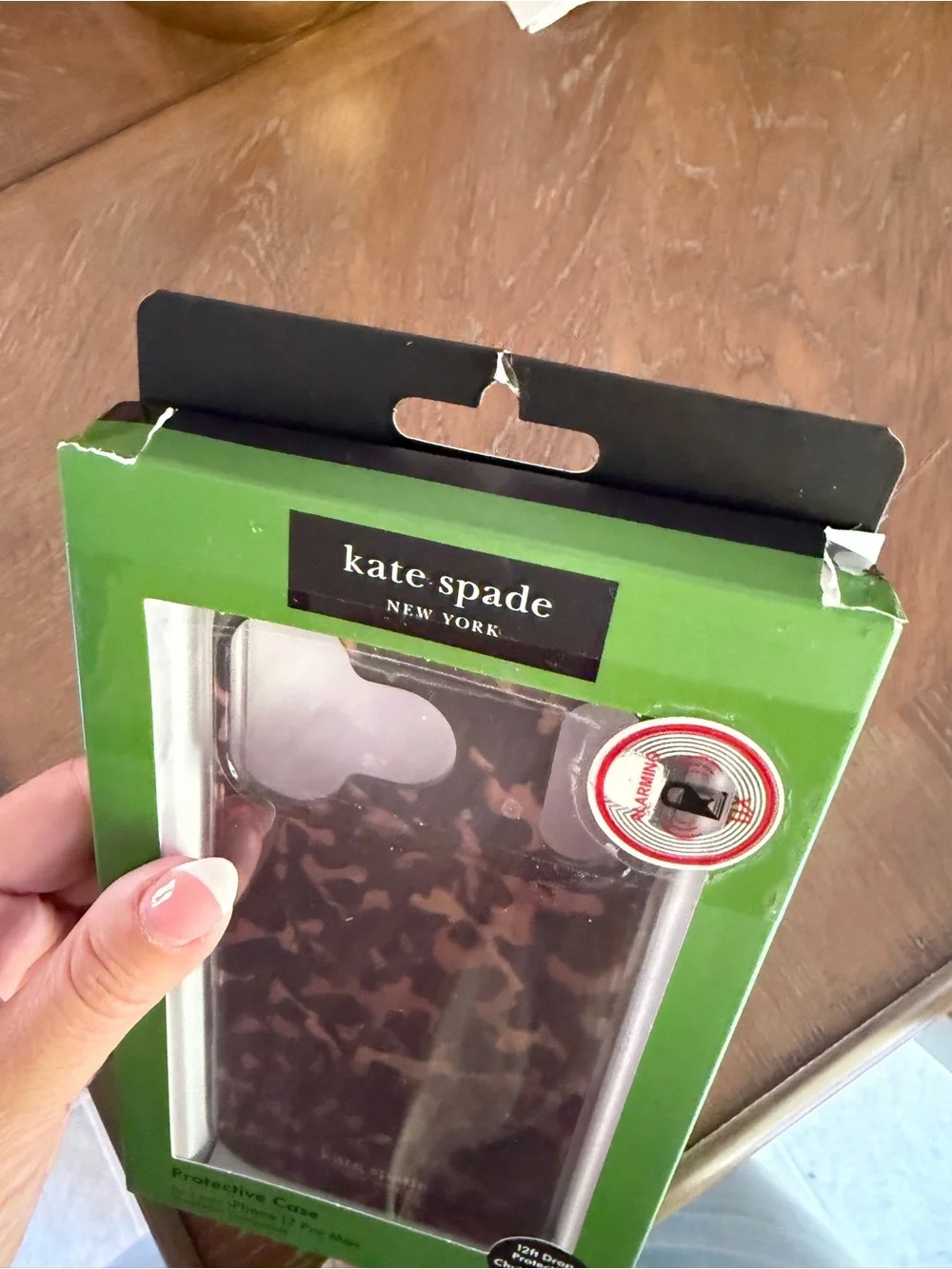 kate spade new york iPhone 17 Pro Max Case Tortoise / leopard MagSafe